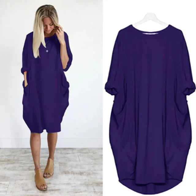 Women's Flowy Casual Summer Midi Dress