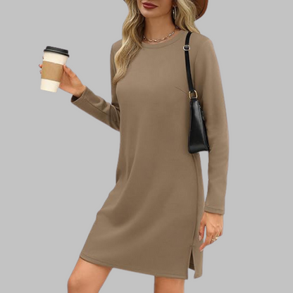 Women's Long Sleeve Everyday Midi Dress