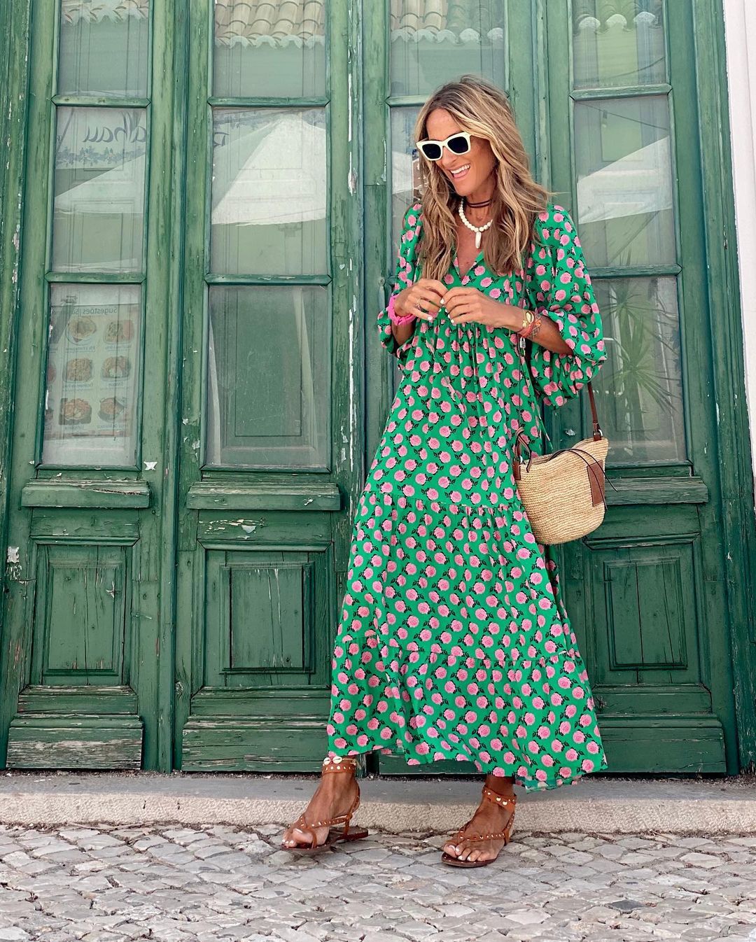 Women's Flowy Spring Midi Dress