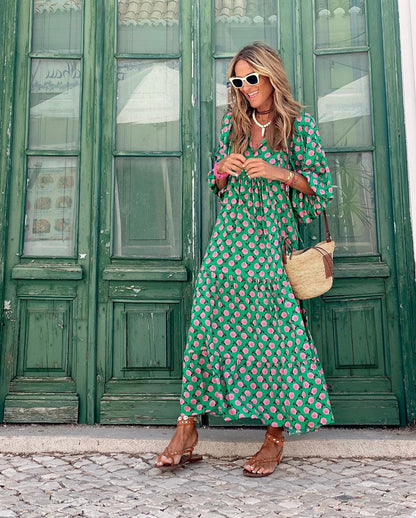 Women's Flowy Spring Midi Dress