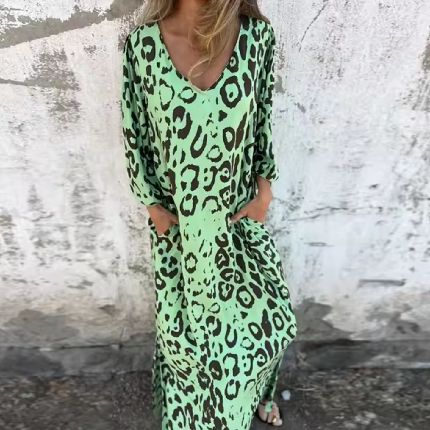 Women's Flowy Spring Casual Midi Dress