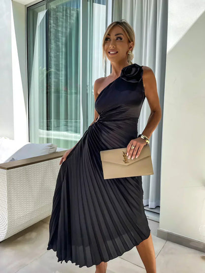 Women's Floral Wedding Guest Midi Dress