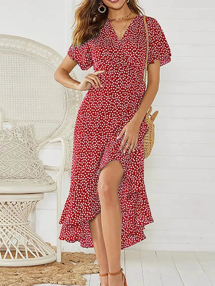 Women's Long Floral Summer Maxi Dress