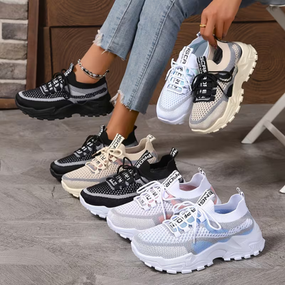 Women's Breathable Mesh Walking Sneakers