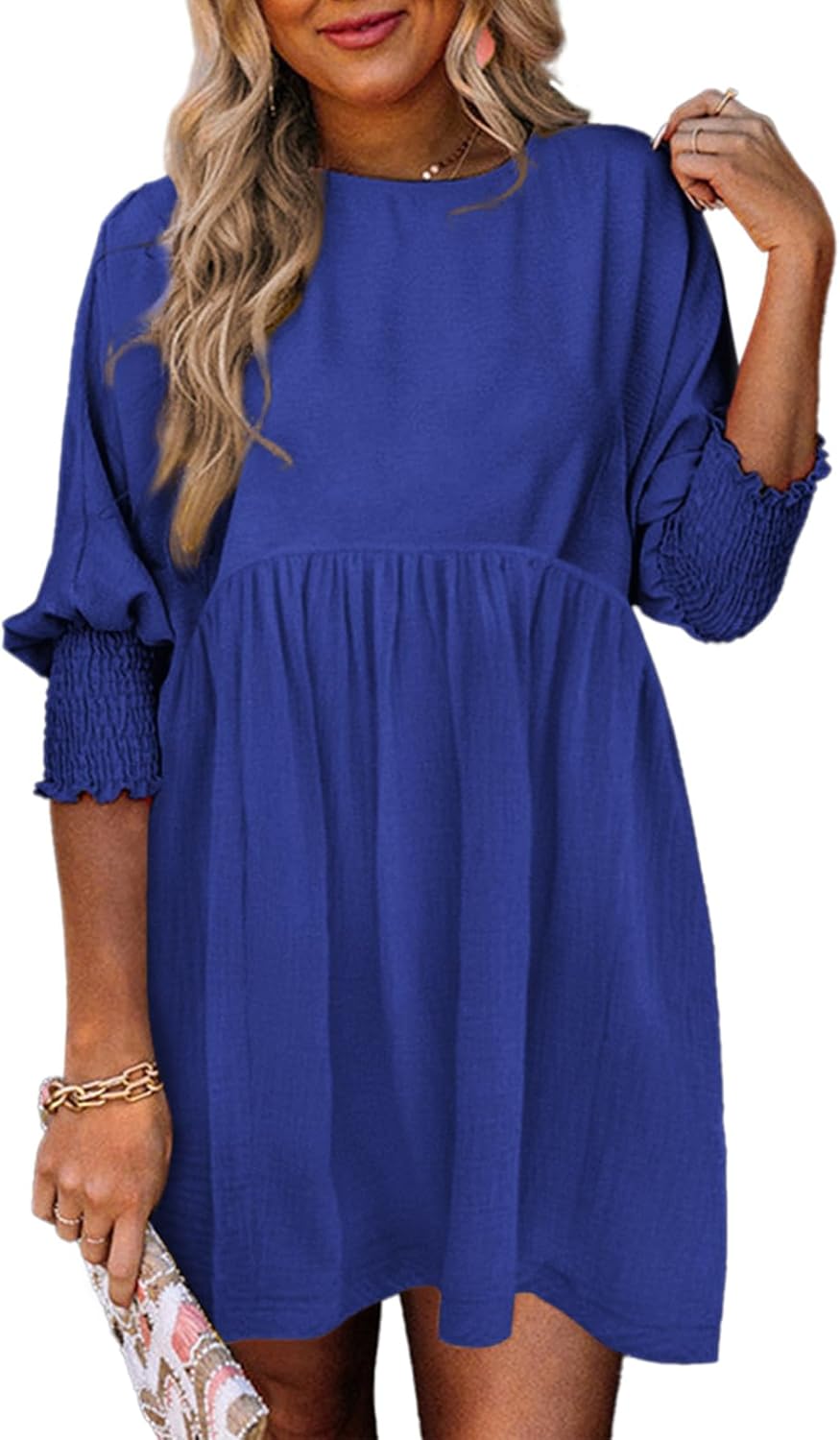 Women's Ruched Summer Day Midi Dress