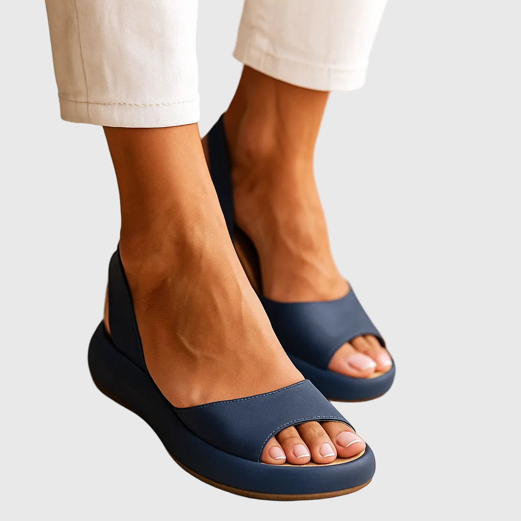 Women's Open Toe Slip-On Flat Sandals