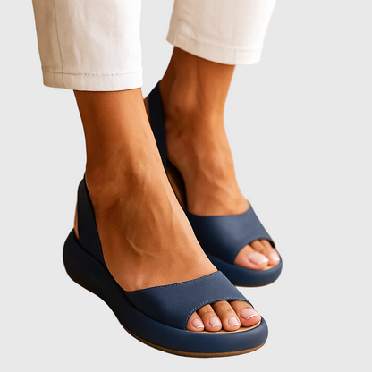 Women's Open Toe Slip-On Flat Sandals