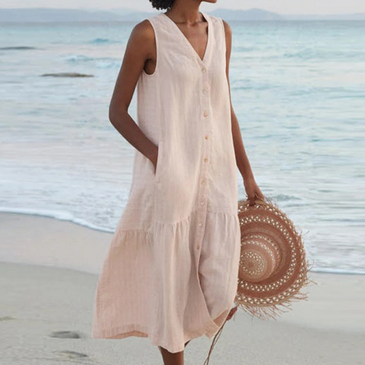 Women's Sleeveless Day-to-Night Midi Dress