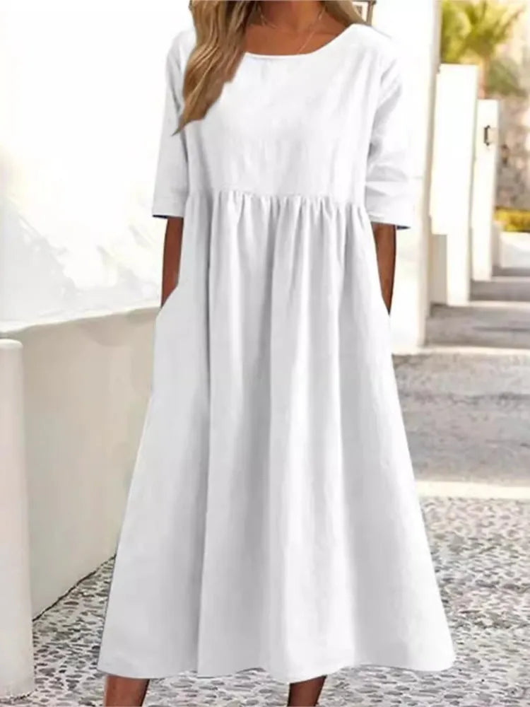Women's Spring Casual Daywear Midi Dress
