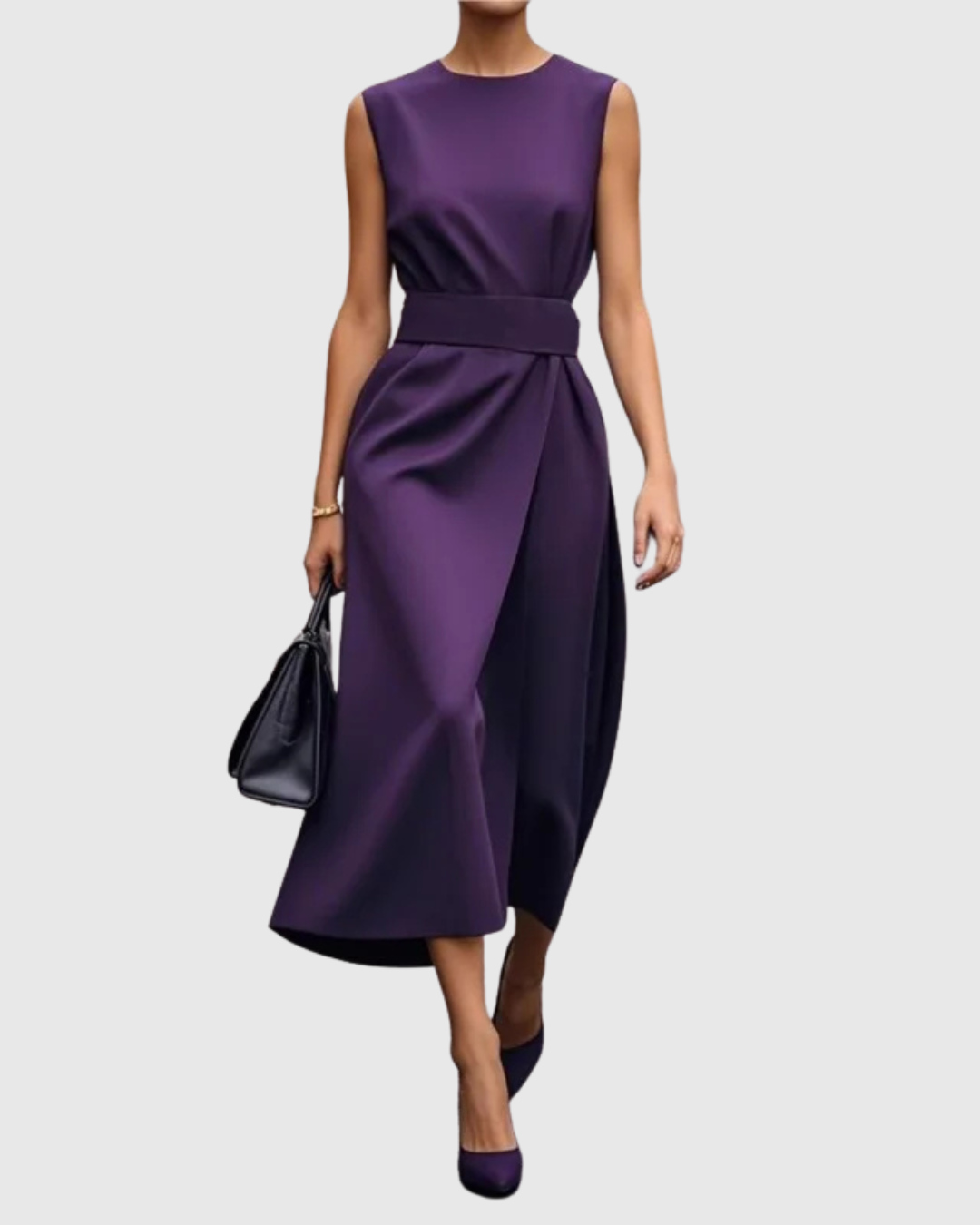 Women's Sleeveless Special Occasion Midi Dress