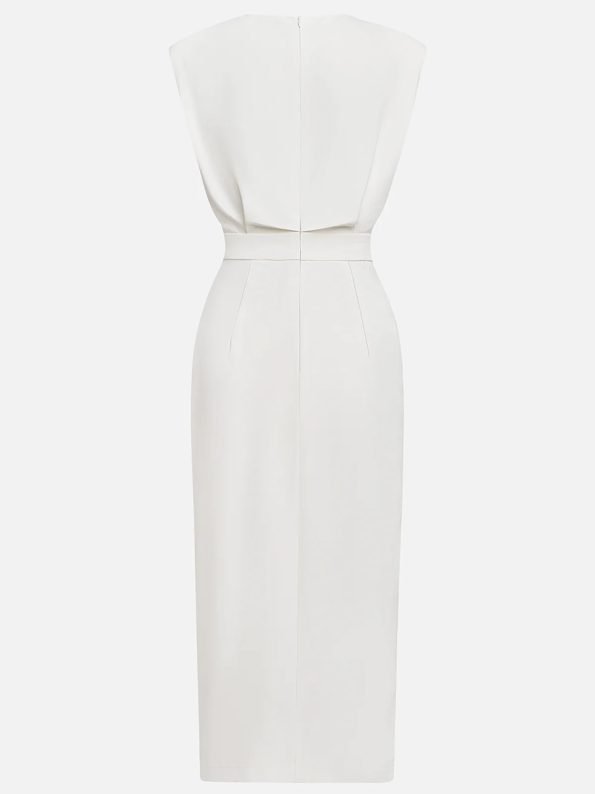 Women's Round Neck Daytime Midi Dress