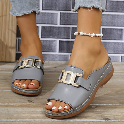Women's Cushioned Buckle Sandals