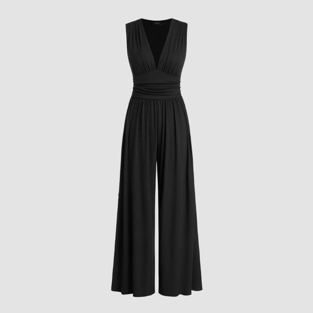 Women's Wide-Leg Casual Day Wear Jumpsuit