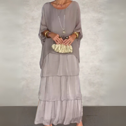 Women's Flowing Wedding Guest Maxi Dress