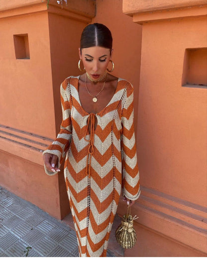 Women's Textured Wedding Guest Maxi Dress