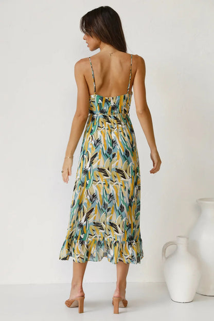 Women's Floral Special Event Midi Dress