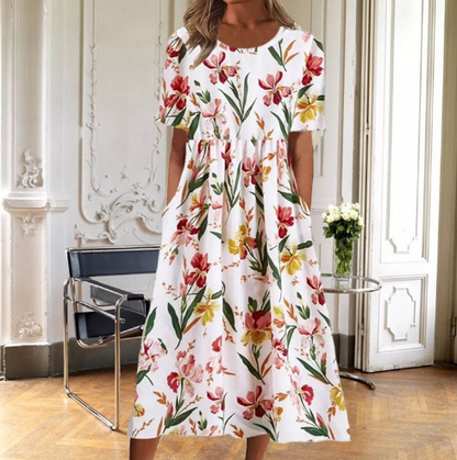 Women's Floral Summer Midi Dress