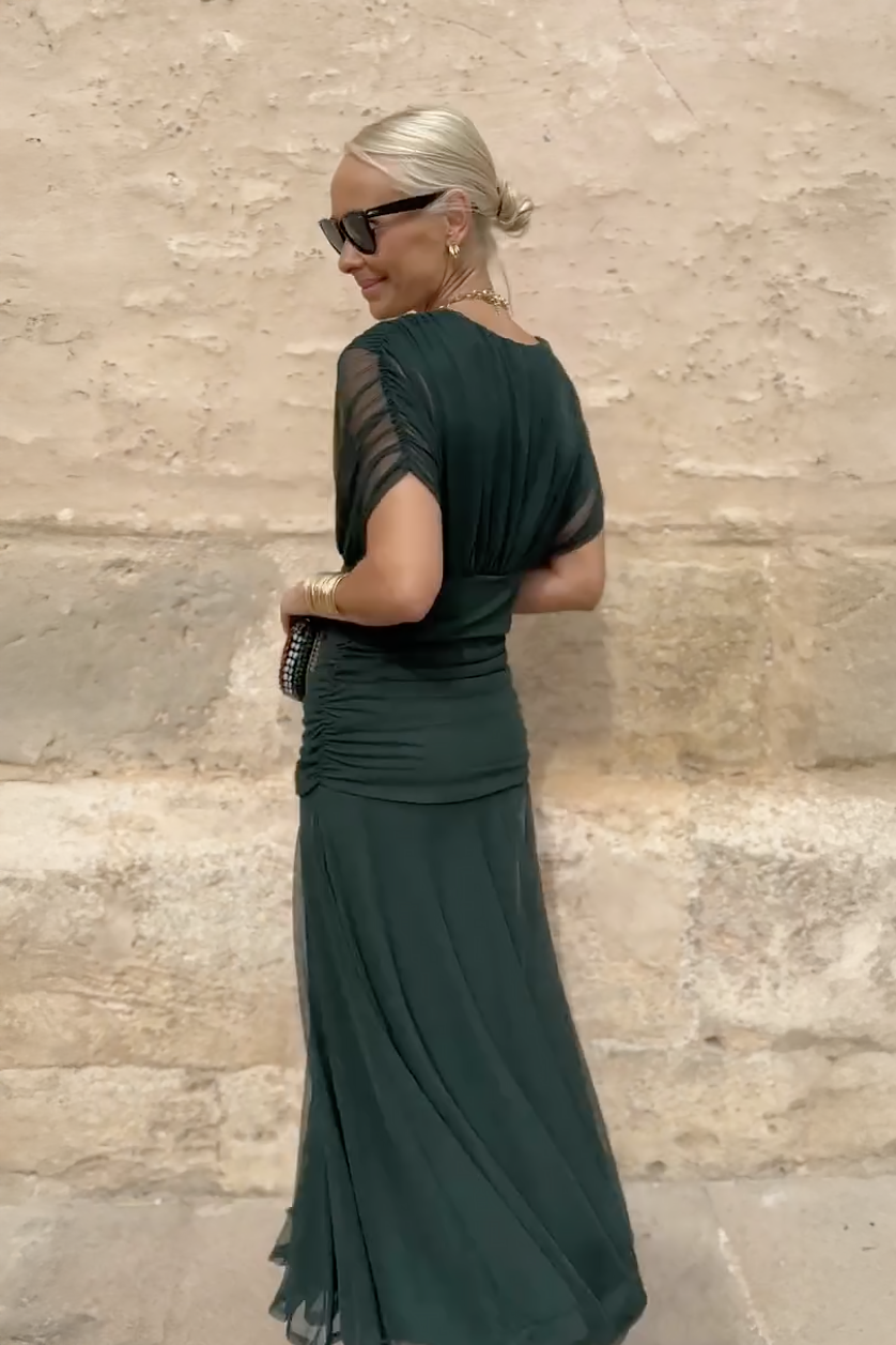 Women's V-Neck Party Maxi Dress