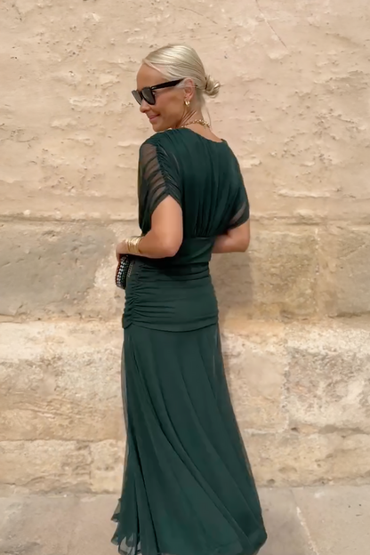 Women's V-Neck Party Maxi Dress