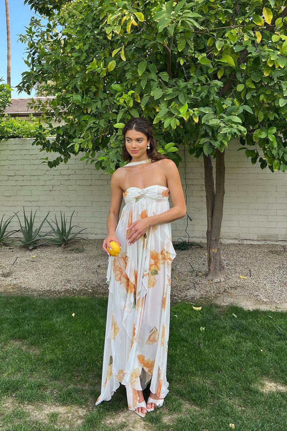 Women's Halter Evening Maxi Dress
