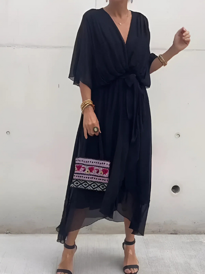 Women's Wrap Midi Dress Day to Night
