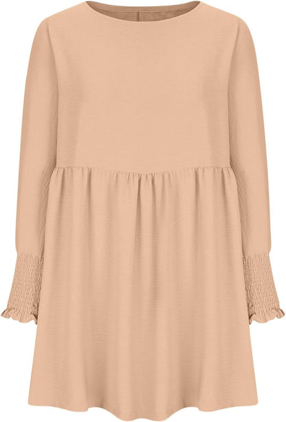 Women's Ruched Summer Day Midi Dress