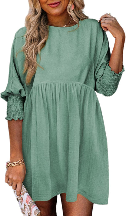 Women's Ruched Summer Day Midi Dress