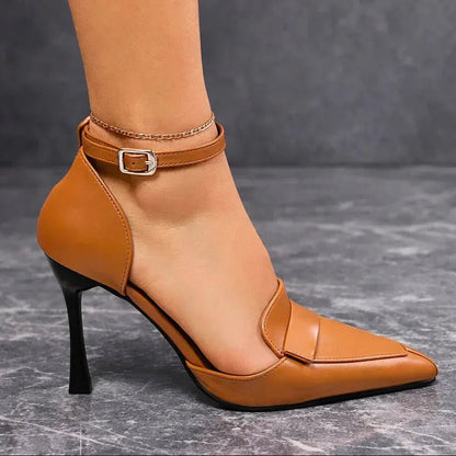 Women's Pointed Toe Ankle Strap Heels