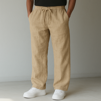 Montari Drawstring Linen Pants