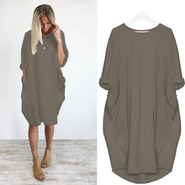 Women's Flowy Casual Summer Midi Dress