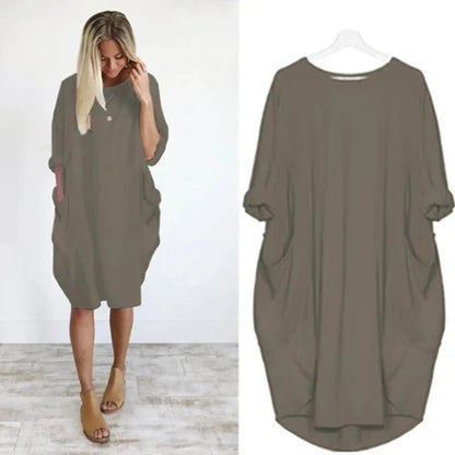 Women's Flowy Casual Summer Midi Dress