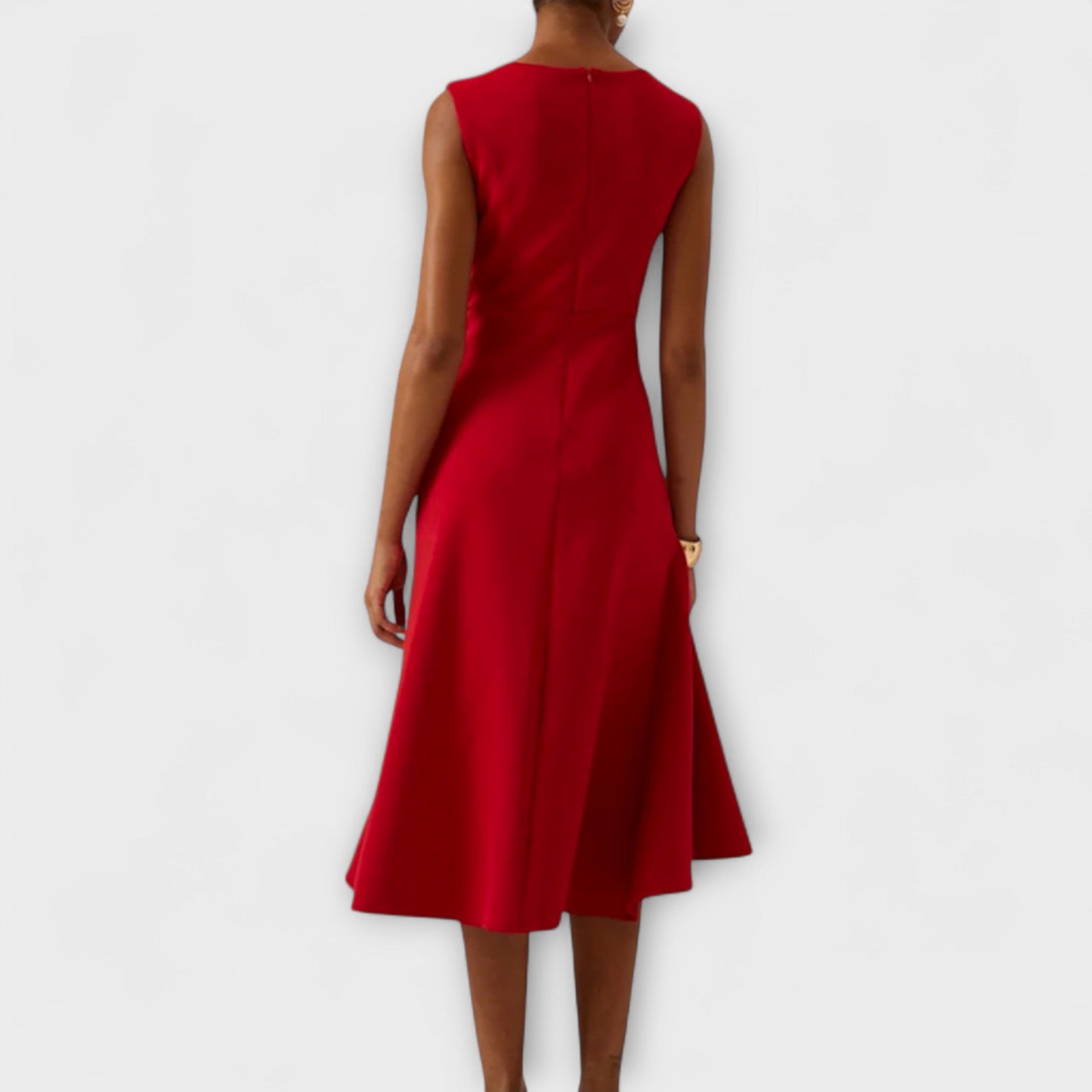 Women's Asymmetric Formal Midi Dress
