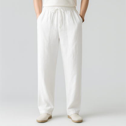 Tavian Linen Drawstring Pants