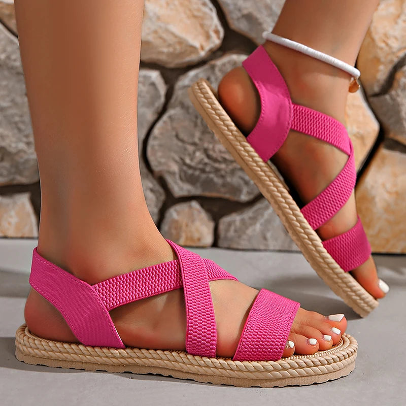 Women's Woven Flat Sandals