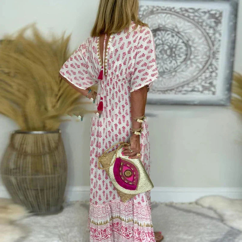 Women's Boho Vacation Maxi Dress