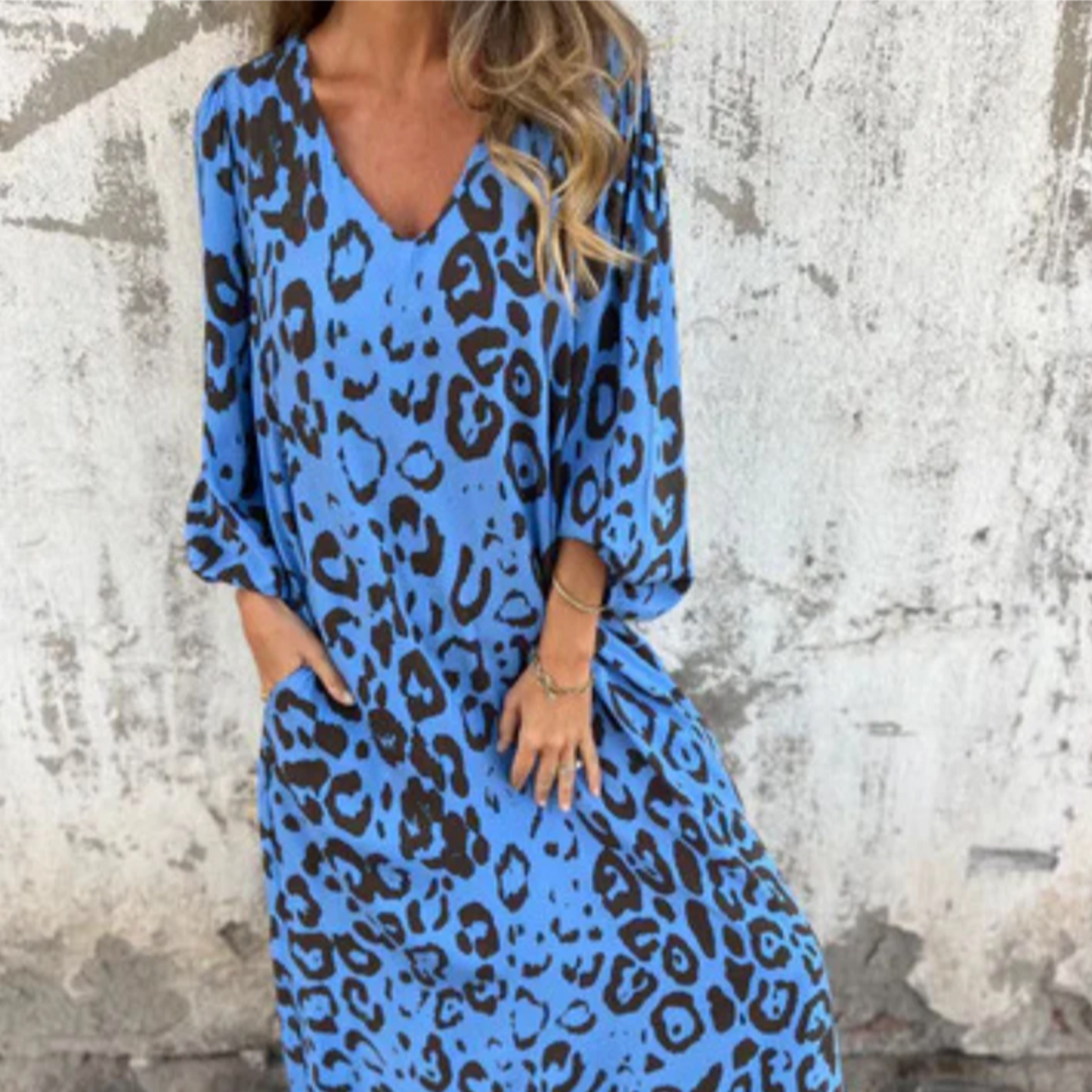 Women's Flowy Spring Casual Midi Dress