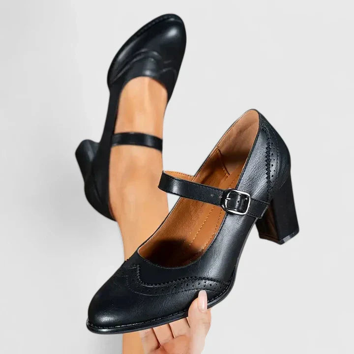 Women's Mary Jane Block Heel Shoes