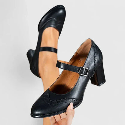 Women's Mary Jane Block Heel Shoes