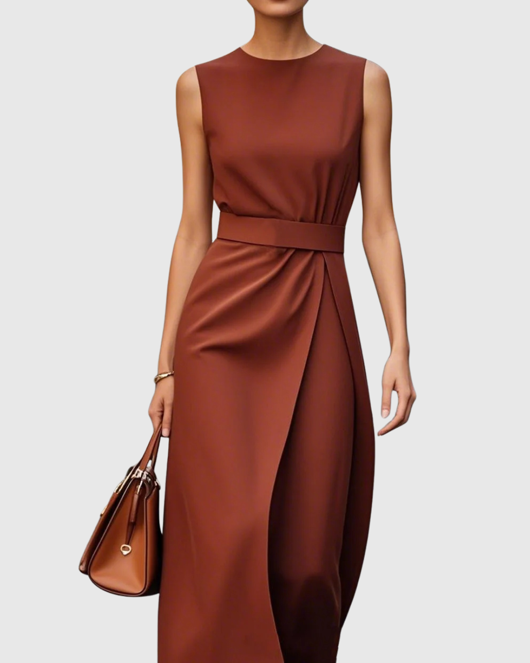 Women's Sleeveless Special Occasion Midi Dress