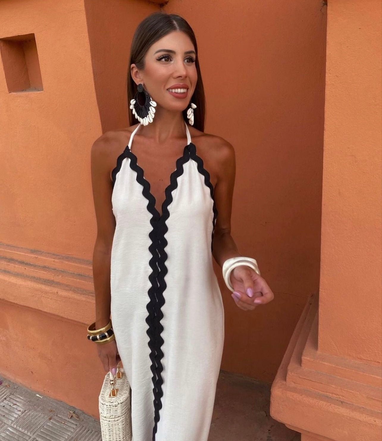 Women's Wrap Wedding Guest Maxi Dress