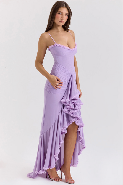 Women's Lace Wedding Guest Maxi Dress