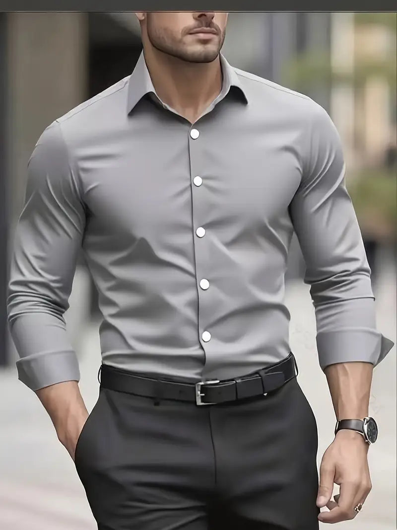 Men's Breathable Long Sleeve Shirt