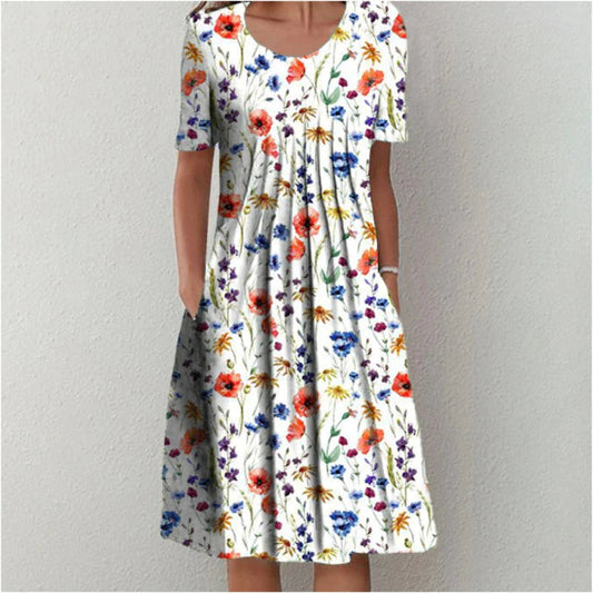 Women's Floral Casual Everyday Midi Dress