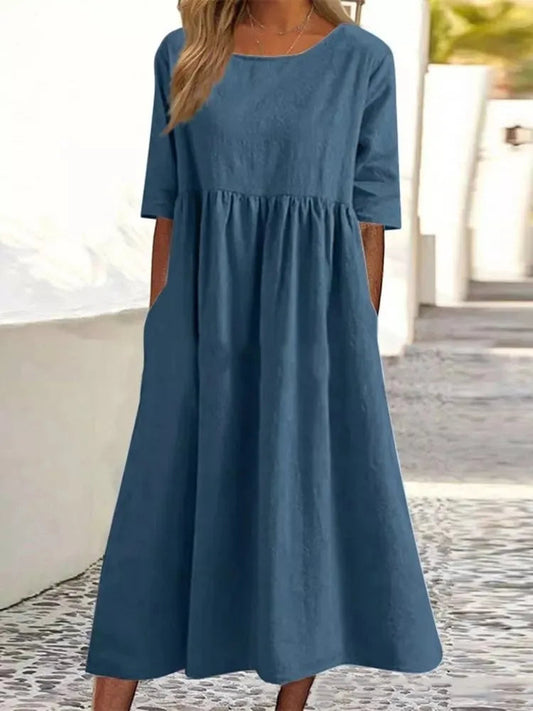 Women's Spring Casual Daywear Midi Dress