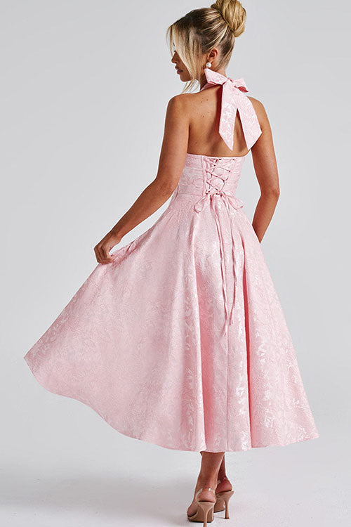 Women's Jacquard Formal Evening Maxi Dress