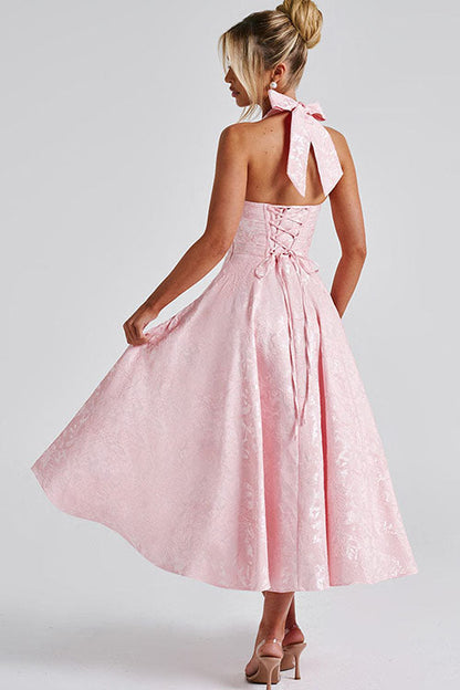 Women's Jacquard Formal Evening Maxi Dress