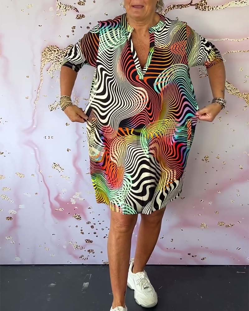 Women's V-Neck Casual Everyday Midi Dress