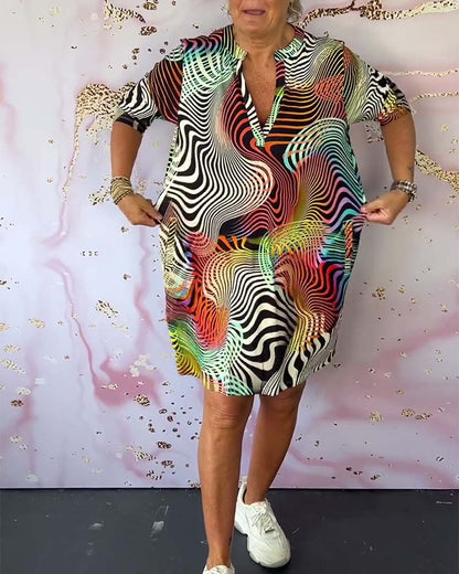 Women's V-Neck Casual Everyday Midi Dress