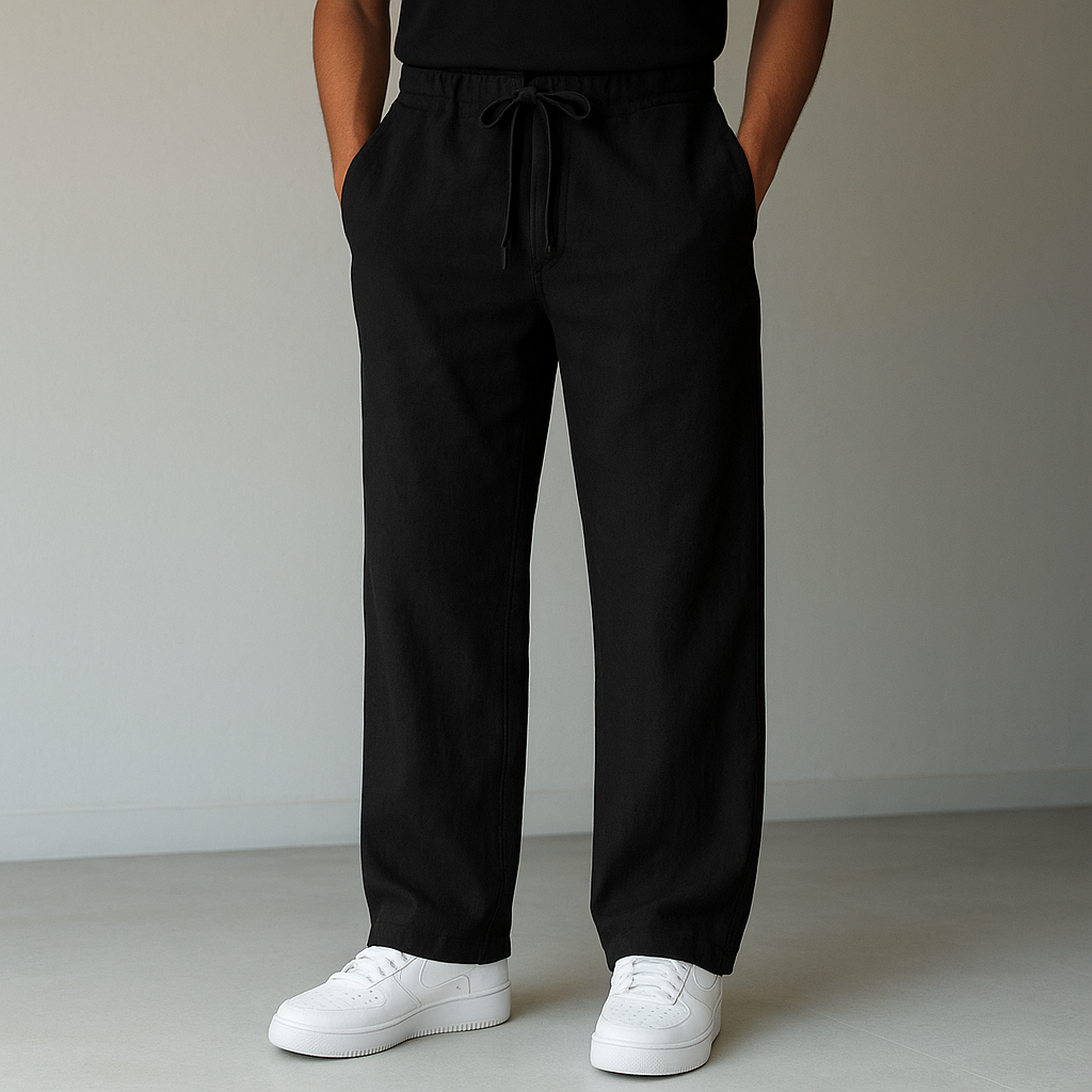 Montari Drawstring Linen Pants