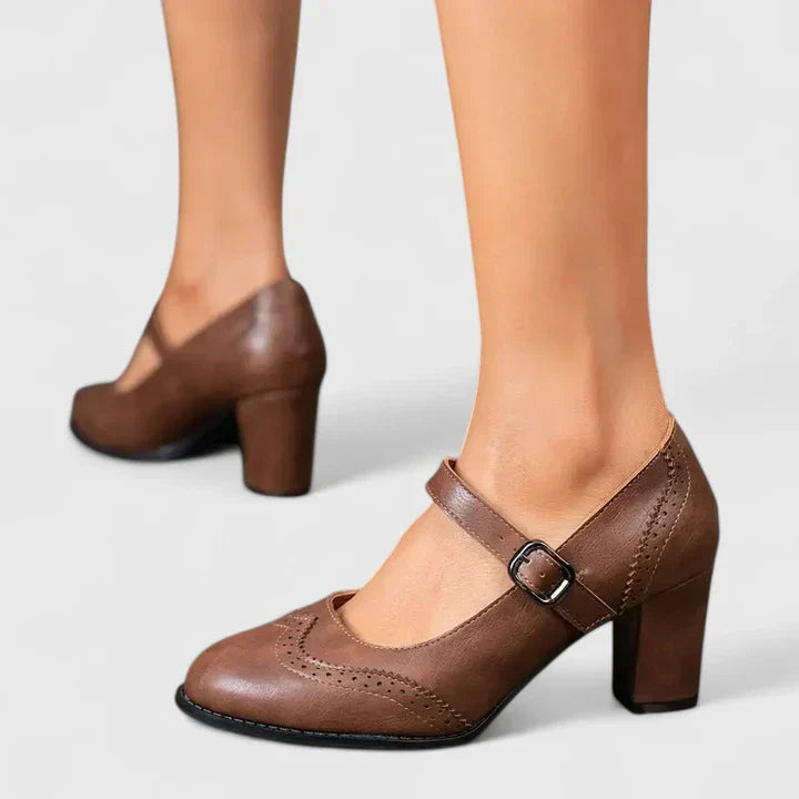 Women's Mary Jane Block Heel Shoes